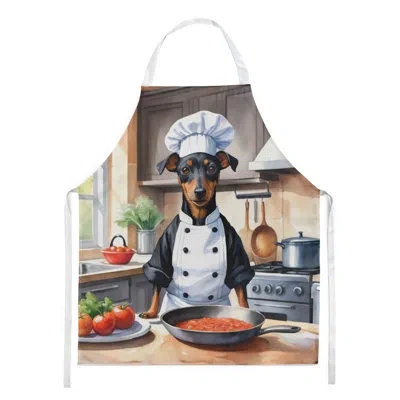Caroline's Treasures Manchester Terrier The Chef Apron In Multicolor