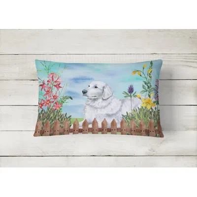 Caroline's Treasures Maremma Sheepdog Spring Indoor/outdoor Throw Pillow