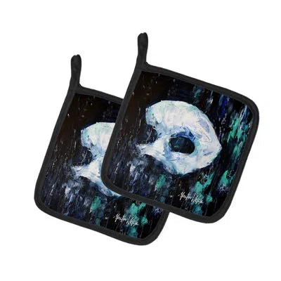 Caroline's Treasures Martin Welch New Artwork Polyester Potholder Set In Multicolor