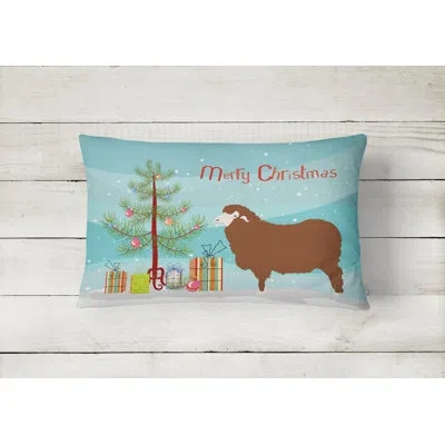 Caroline's Treasures Merino Sheep Christmas Indoor/outdoor Throw Pillow