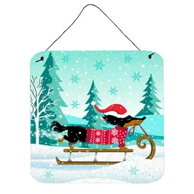 Caroline's Treasures Merry Christmas Dachshund Decorative Accent
