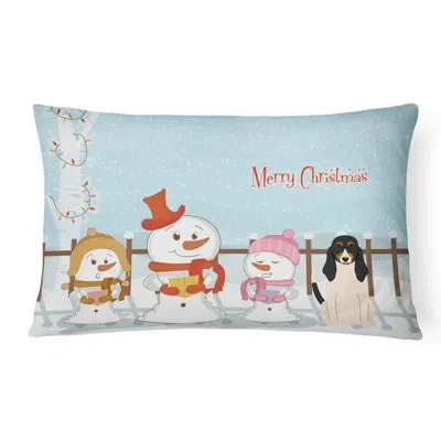Caroline's Treasures Merry Christmas Merry Christmas Indoor/outdoor Lumbar Pillow