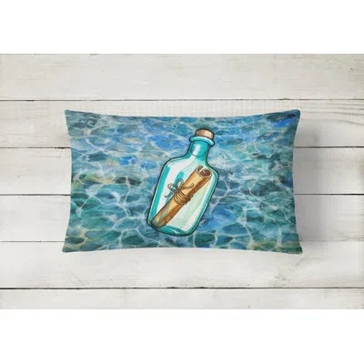 Caroline's Treasures Message In A Bottle Lumbar Pillow