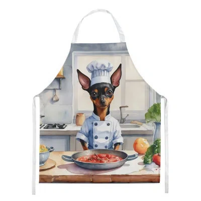 Caroline's Treasures Miniature Pinscher The Chef Apron In Multicolor