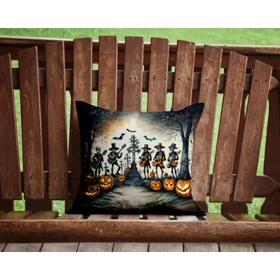 Caroline's Treasures More Spooky Halloween Other/no Pattern Polyester Indoor/outdoor Throw Pillow