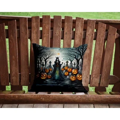 Caroline's Treasures More Spooky Halloween Other/no Pattern Polyester Indoor/outdoor Throw Pillow