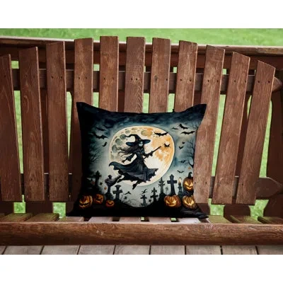 Caroline's Treasures More Spooky Halloween Other/no Pattern Polyester Indoor/outdoor Throw Pillow