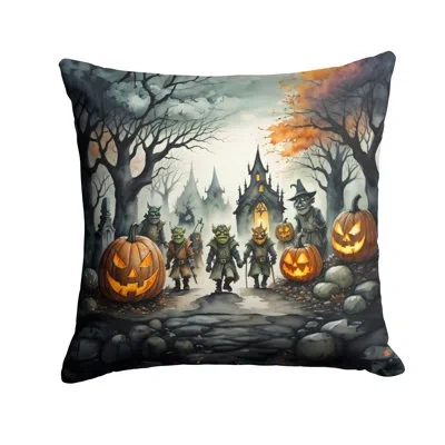 Caroline's Treasures More Spooky Halloween Other/no Pattern Polyester Indoor/outdoor Throw Pillow