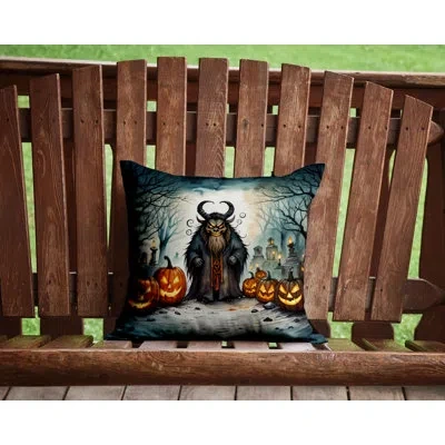Caroline's Treasures More Spooky Halloween Other/no Pattern Polyester Indoor/outdoor Throw Pillow