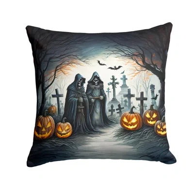 Caroline's Treasures More Spooky Halloween Other/no Pattern Polyester Indoor/outdoor Throw Pillow