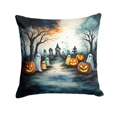 Caroline's Treasures More Spooky Halloween Other/no Pattern Polyester Indoor/outdoor Throw Pillow