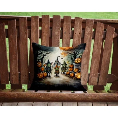 Caroline's Treasures More Spooky Halloween Other/no Pattern Polyester Indoor/outdoor Throw Pillow