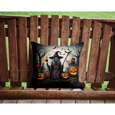 Caroline's Treasures More Spooky Halloween Other/no Pattern Polyester Indoor/outdoor Throw Pillow