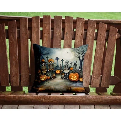 Caroline's Treasures More Spooky Halloween Other/no Pattern Polyester Indoor/outdoor Throw Pillow