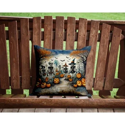 Caroline's Treasures More Spooky Halloween Other/no Pattern Throw Pillow