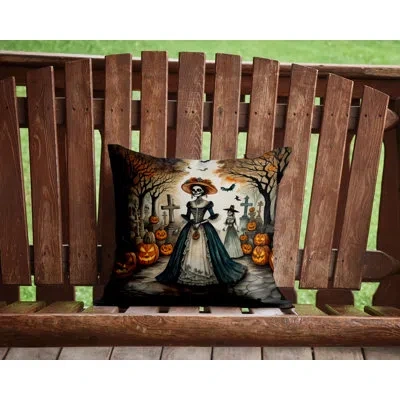 Caroline's Treasures More Spooky Halloween Other/no Pattern Throw Pillow