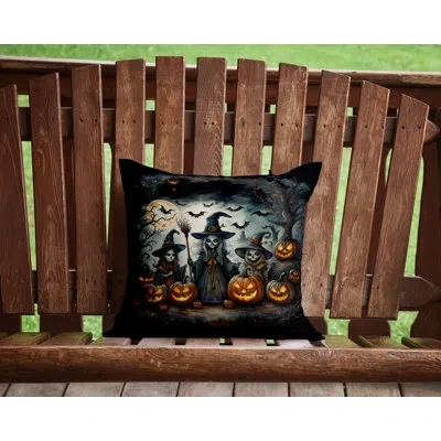 Caroline's Treasures More Spooky Halloween Other/no Pattern Throw Pillow