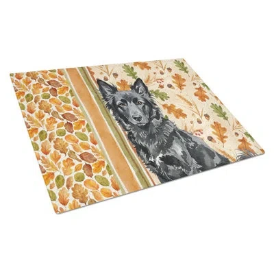 Caroline's Treasures Mudi Heirloom Fall Glass Cutting Board