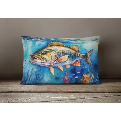 Caroline's Treasures Nautical Collection Polyester Indoor/outdoor Throw Pillow