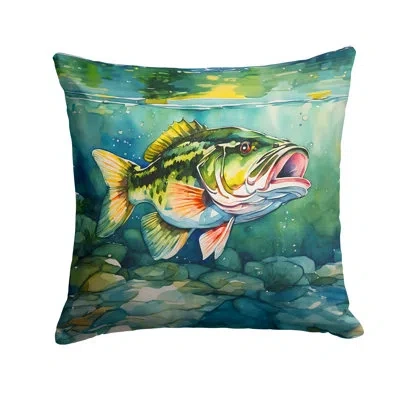 Caroline's Treasures Nautical Other/no Pattern Indoor/outdoor Throw Pillow In Multicolor
