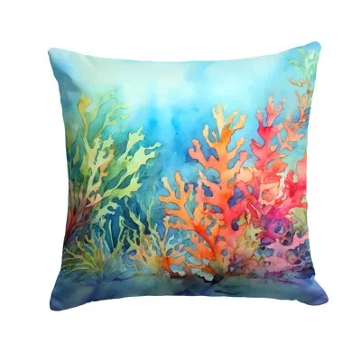 Caroline's Treasures Nautical Other/no Pattern Indoor/outdoor Throw Pillow In Multicolor