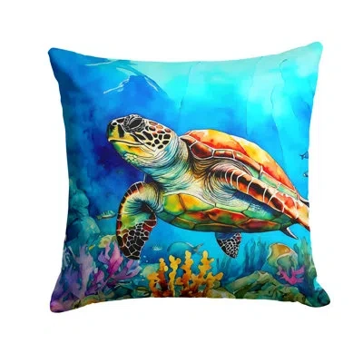 Caroline's Treasures Nautical Other/no Pattern Indoor/outdoor Throw Pillow In Multicolor