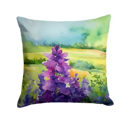 Caroline's Treasures New Jersey In Watercolor Throw Pillow In Multicolor