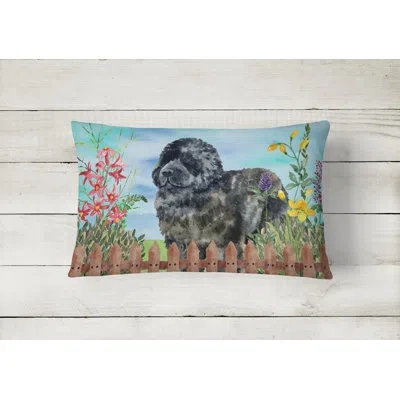 Caroline's Treasures Newfoundland Spring Indoor/outdoor Throw Pillow