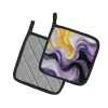 Caroline's Treasures Nonbinary Pride Pair Of Pot Holders In Multi