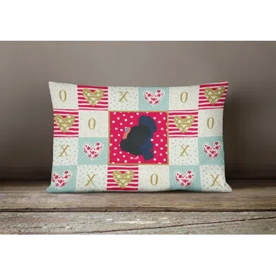 Caroline's Treasures Norfolk Turkey Love Outdoor Rectangular Cushion With Filling