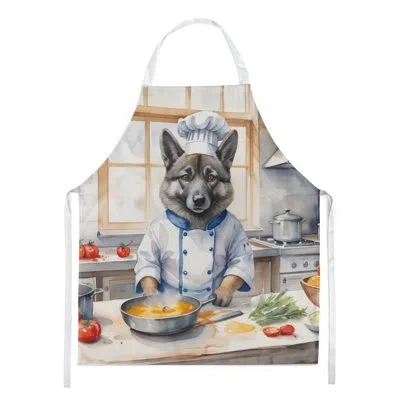 Caroline's Treasures Norwegian Elkhound The Chef Apron In Multicolor