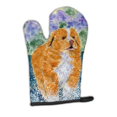 Caroline's Treasures Nova Scotia Duck Toller Oven Mitt In Orange