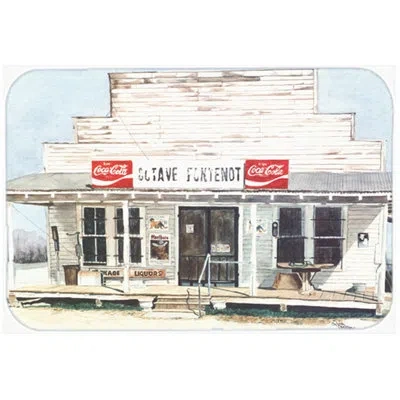 Caroline's Treasures Octave Fontenot Glass Cutting Board