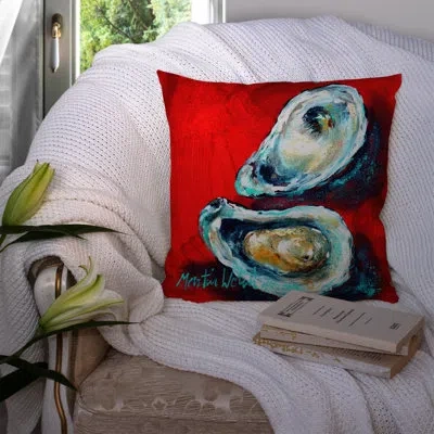 Caroline's Treasures Open Up Oyster Indoor/outdoor Throw Pillow