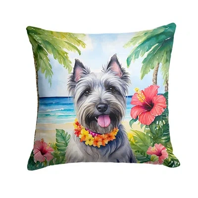 Caroline's Treasures Other/no Pattern Indoor/outdoor Throw Pillow In Blue;green;gray