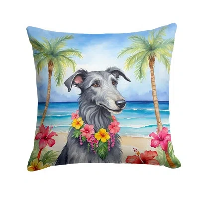 Caroline's Treasures Other/no Pattern Indoor/outdoor Throw Pillow In Blue;green;gray