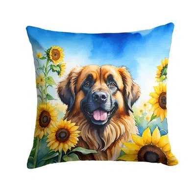 Caroline's Treasures Other/no Pattern Indoor/outdoor Throw Pillow In Brown;green;yellow