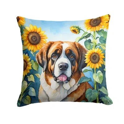 Caroline's Treasures Other/no Pattern Indoor/outdoor Throw Pillow In Brown;green;yellow