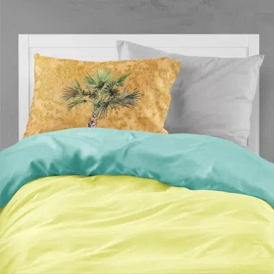 Caroline's Treasures Palm Tree On Pillowcase In Orange