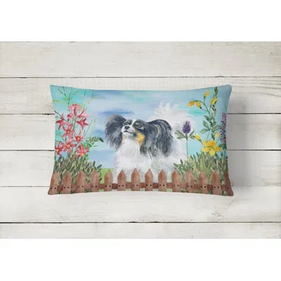 Caroline's Treasures Papillon Spring Indoor/outdoor Throw Pillow