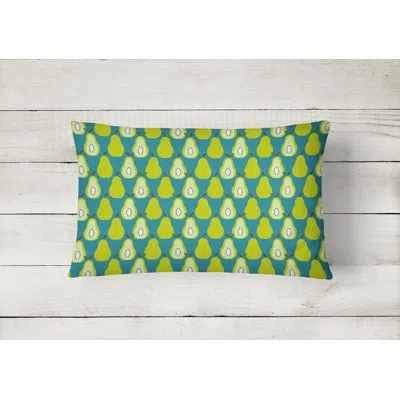 Caroline's Treasures Pears Pears On Lumbar Pillow In Green