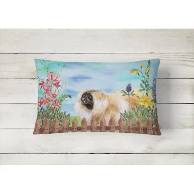Caroline's Treasures Pekingese Spring Indoor/outdoor Throw Pillow