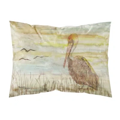 Caroline's Treasures Pelican Sky Pillowcase In Brown
