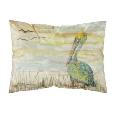 Caroline's Treasures Pelican Sky Pillowcase In Green