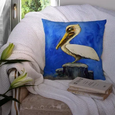 Caroline's Treasures Pelican Texas Pete Indoor/outdoor Throw Pillow