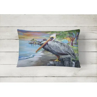 Caroline's Treasures Pelican View Indoor/outdoor Throw Pillow