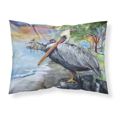 Caroline's Treasures Pelican View Pillowcase In Gray