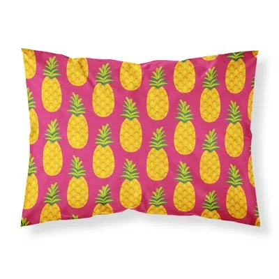 Caroline's Treasures Pineapple On Pillowcase In Yellow