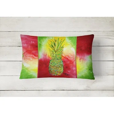 Caroline's Treasures Pineapple Pineapple Indoor/outdoor Throw Pillow