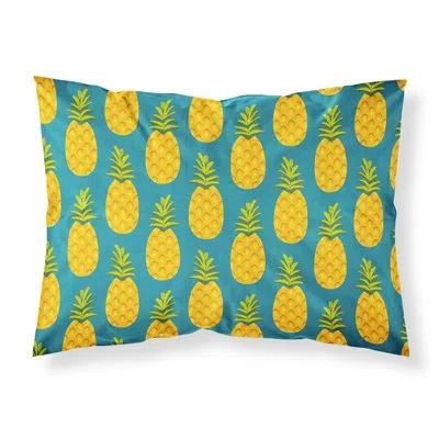 Caroline's Treasures Pineapples On Pillowcase In Yellow